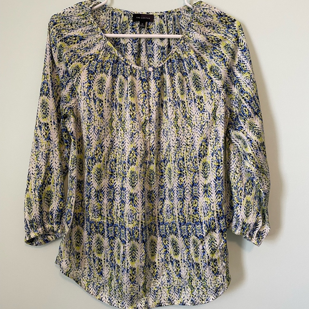The Limited sateen dress top